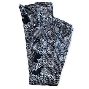 Warm faux fur lined leggings, size s/m small medium, never wore, navy and white